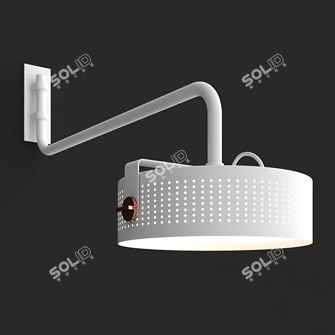 Modena Wall Lamp - Martinelli Luce 3D model image 2