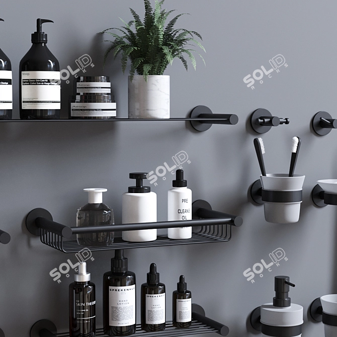 Ergon Bathroom Essentials: Modern, Stylish, Functional 3D model image 3