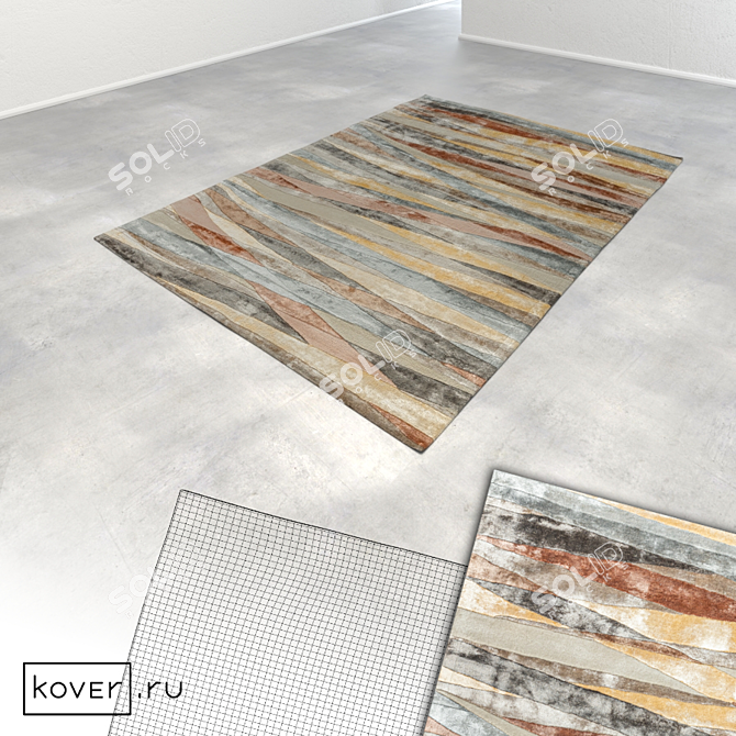 Modern Graphic Carpets | Art de Vivre Collection 3D model image 4