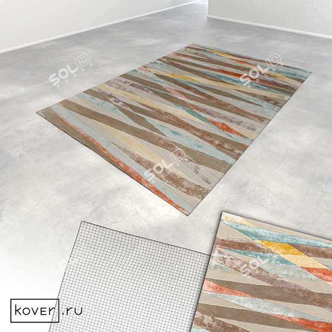 Art de Vivre Graphic Carpets: Modern Designs from India 3D model image 4