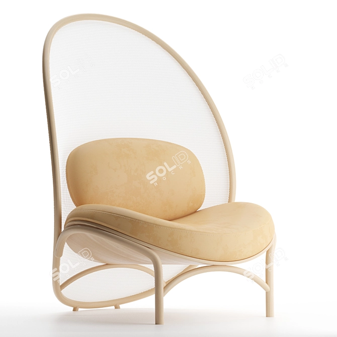 TON Chips Lounge Chair 3D model image 5