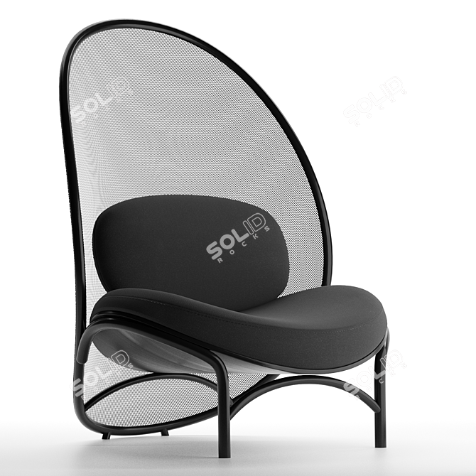 TON Chips Lounge Chair 3D model image 6