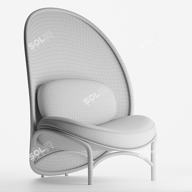 TON Chips Lounge Chair 3D model image 7