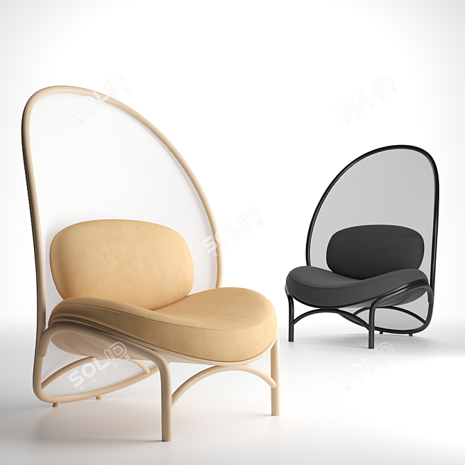 TON Chips Lounge Chair 3D model image 8