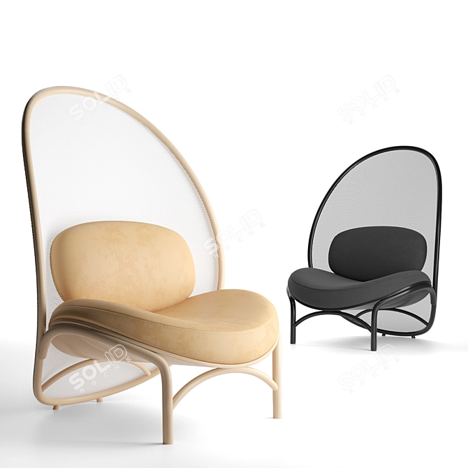 TON Chips Lounge Chair 3D model image 10