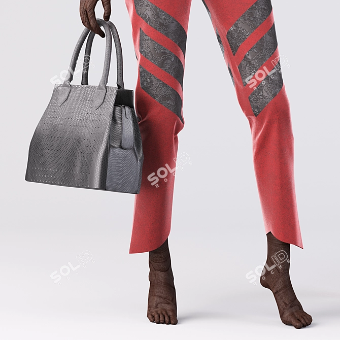 Fashionista Collection: Trendy 2018 Clothing Set 3D model image 3