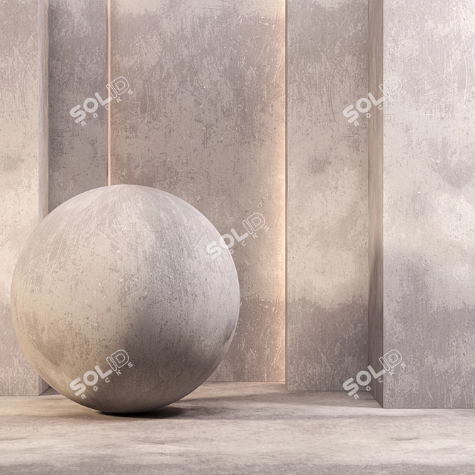 4k Seamless Plaster Texture 3D model image 1