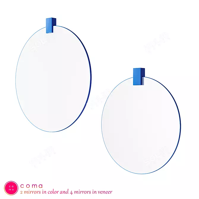 Modern Mirror Construction Kit | ZL 04 3D model image 1