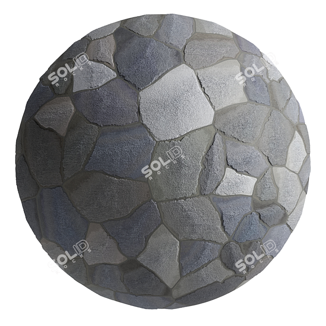 Stonewall Decor: Artisan Stone Material 3D model image 1