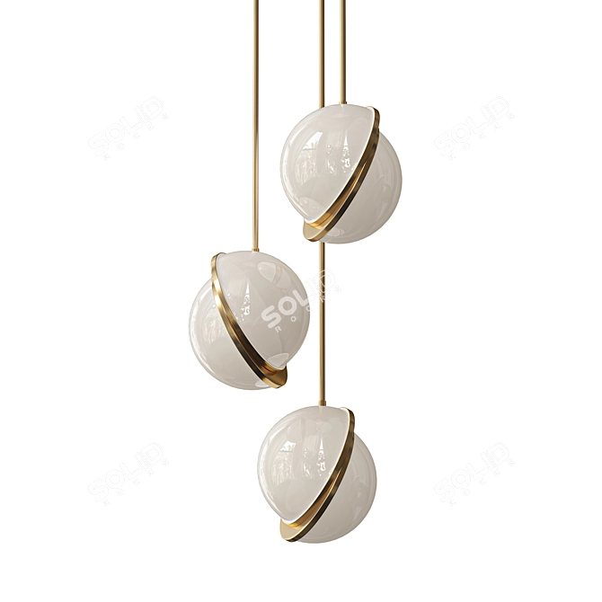 Modern Sleek Lee Broom Pendant 3D model image 1