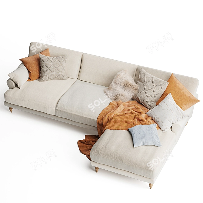 MAXWELL Custom U-Sectional Sofa 3D model image 3