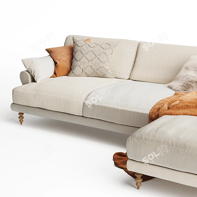 MAXWELL Custom U-Sectional Sofa 3D model image 4