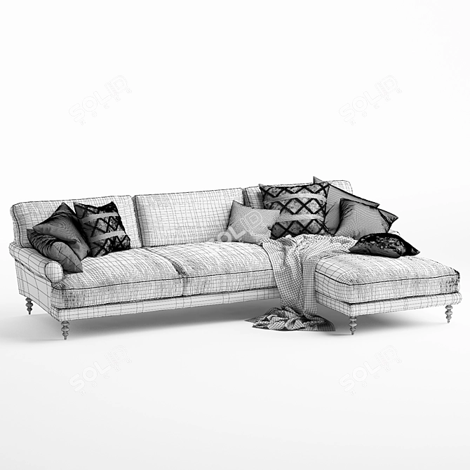 MAXWELL Custom U-Sectional Sofa 3D model image 6