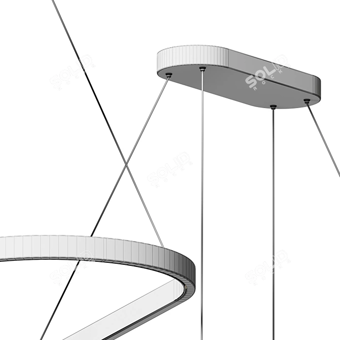 Lanfrank Modern LED Pendant 3D model image 4