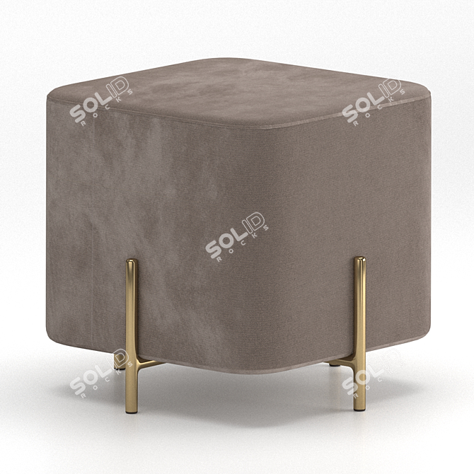 Halmar CORNO Stool: Elegant and Versatile 3D model image 5