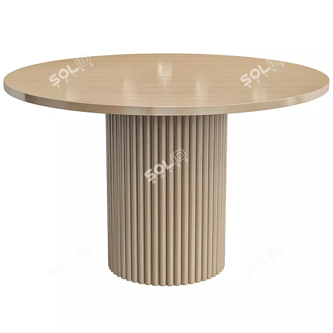 Bakergo Dining Table: Stylish and Modern 3D model image 1