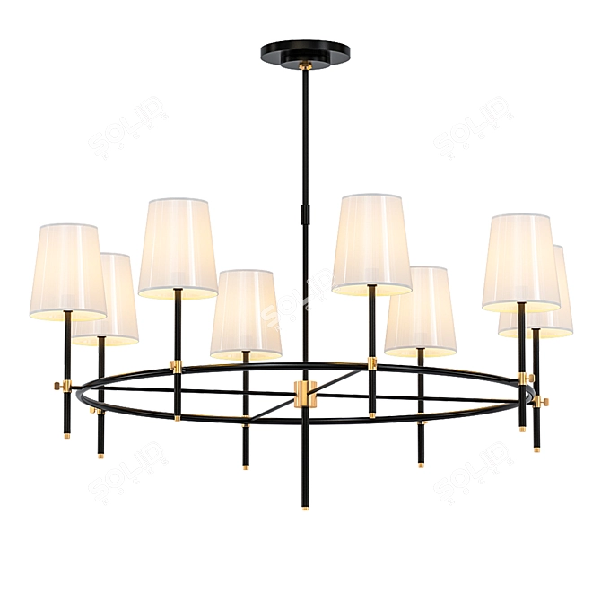 Bryant 8-Light Ring Chandelier 3D model image 1