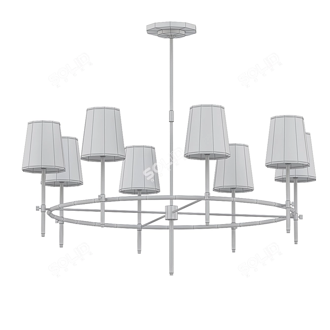 Bryant 8-Light Ring Chandelier 3D model image 2