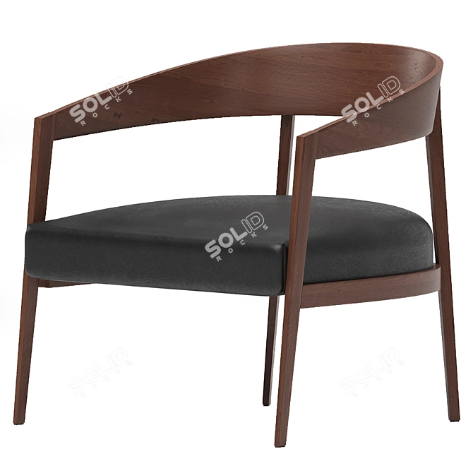 Elegant LIZZYE Chair - Modern Design for Any Space 3D model image 2