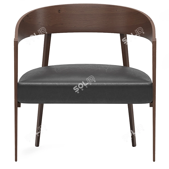 Elegant LIZZYE Chair - Modern Design for Any Space 3D model image 3
