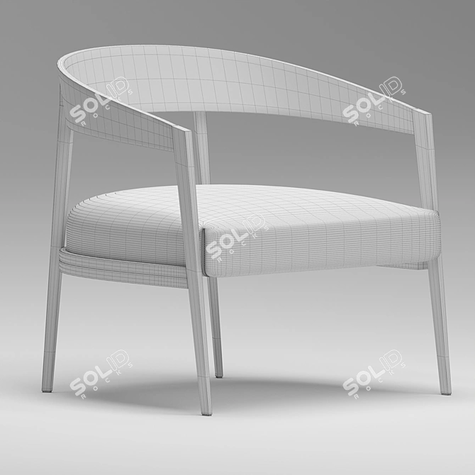 Elegant LIZZYE Chair - Modern Design for Any Space 3D model image 4