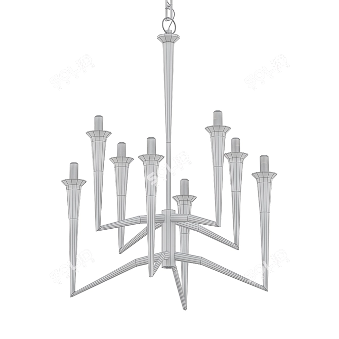 Modern Elegance: ISMA Chandelier 3D model image 2