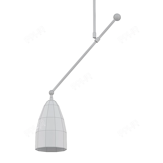  Modern Geometric Pendant Light 3D model image 2