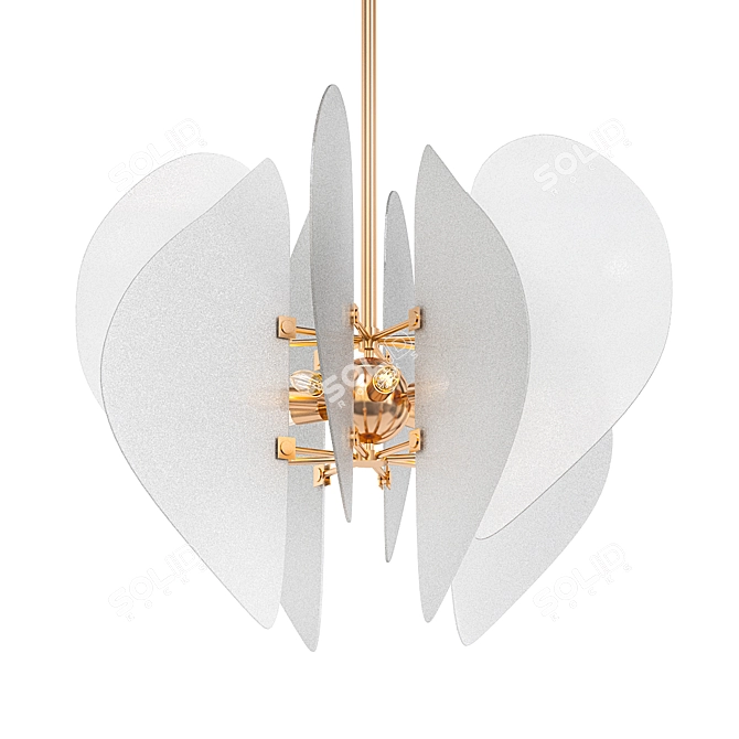 Elegant Kayal Pendant - Exquisite Beauty 3D model image 1