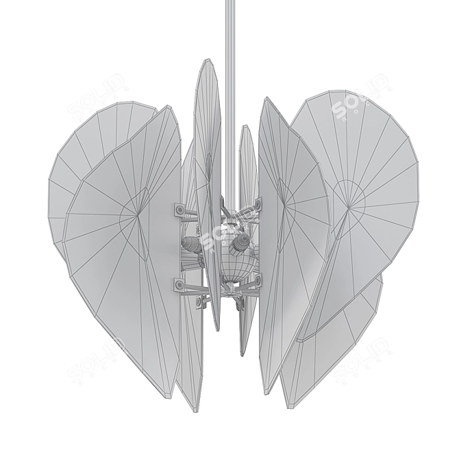 Elegant Kayal Pendant - Exquisite Beauty 3D model image 2