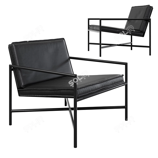 Sophisticated Handvark Lounge Chair 3D model image 1