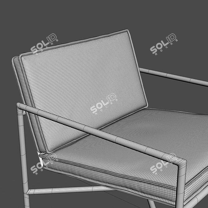 Sophisticated Handvark Lounge Chair 3D model image 4