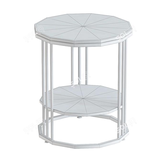 Sleek Modern Coffee Side Tables | NJYT 3D model image 2