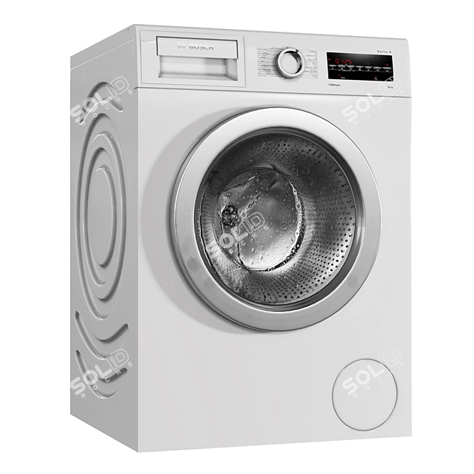 Efficient Bosch Washing Machine 3D model image 2