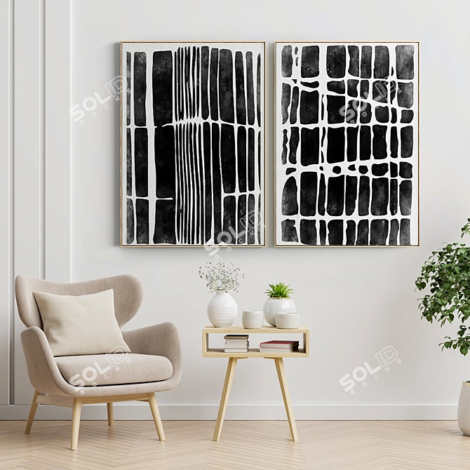 Elegant Frames for Stunning Interiors 3D model image 2