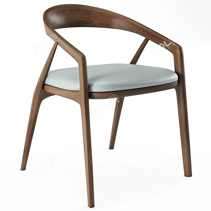 Elegant Capri Chair by Noe Duchaufour 3D model image 2