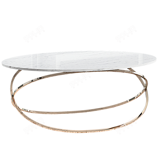 Elegant Chantal Coffee Table 3D model image 2