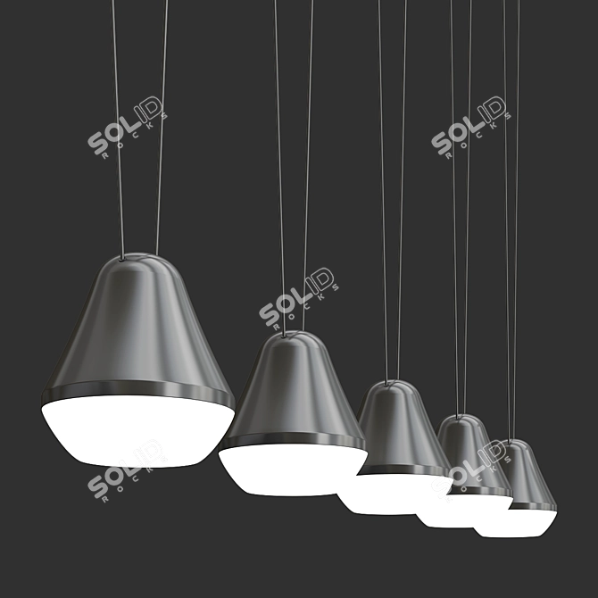 Elegant PALBIETA Pendant Light 3D model image 3