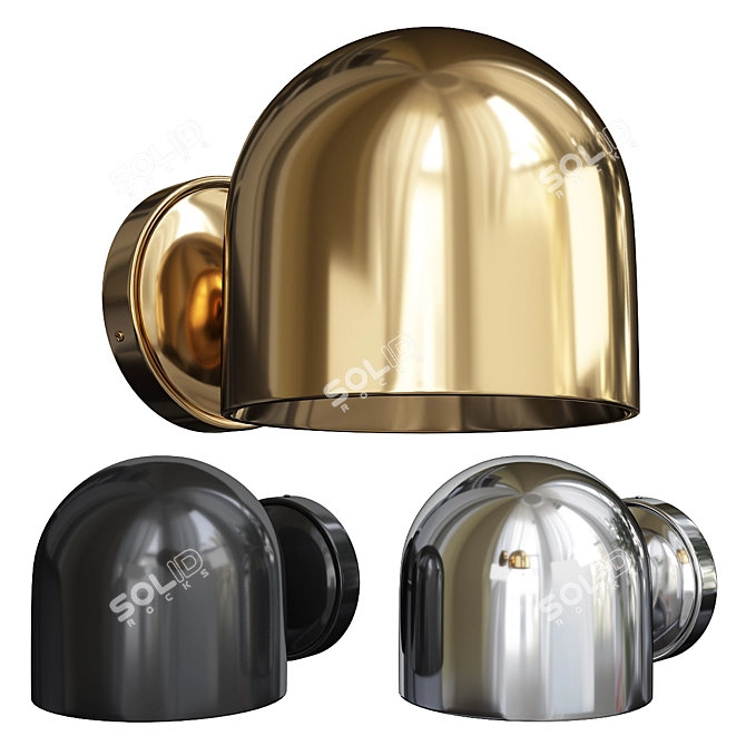 Dome LED Wall Sconce 3D model image 1