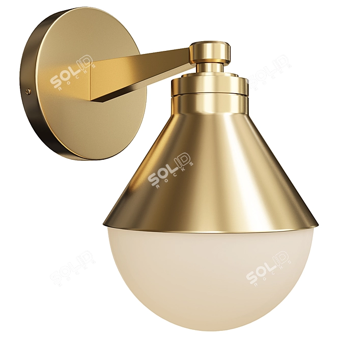 Elegant Blair Wall Sconce 3D model image 1