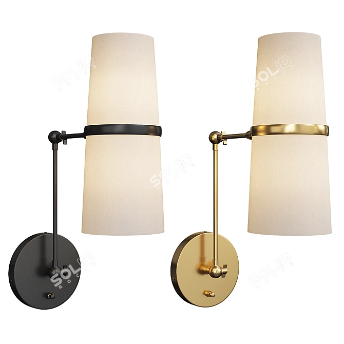 Versatile Conifer Sconce 3D model image 1