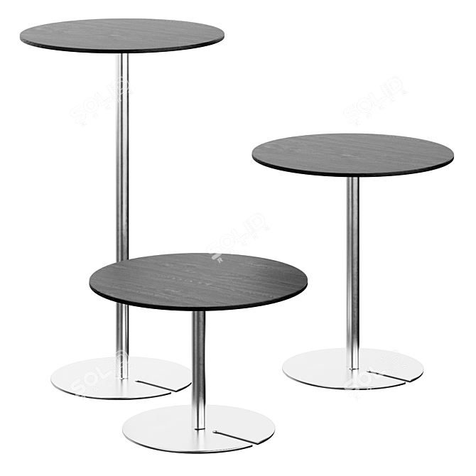 Sleek Slitz Tables by Skandiform 3D model image 1