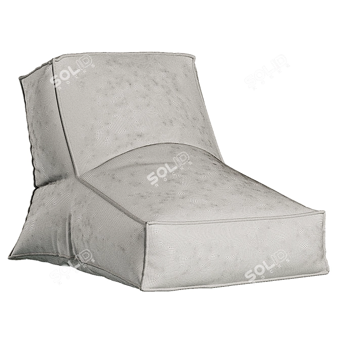 Cozy Comfort Bean Bag 3D model image 4