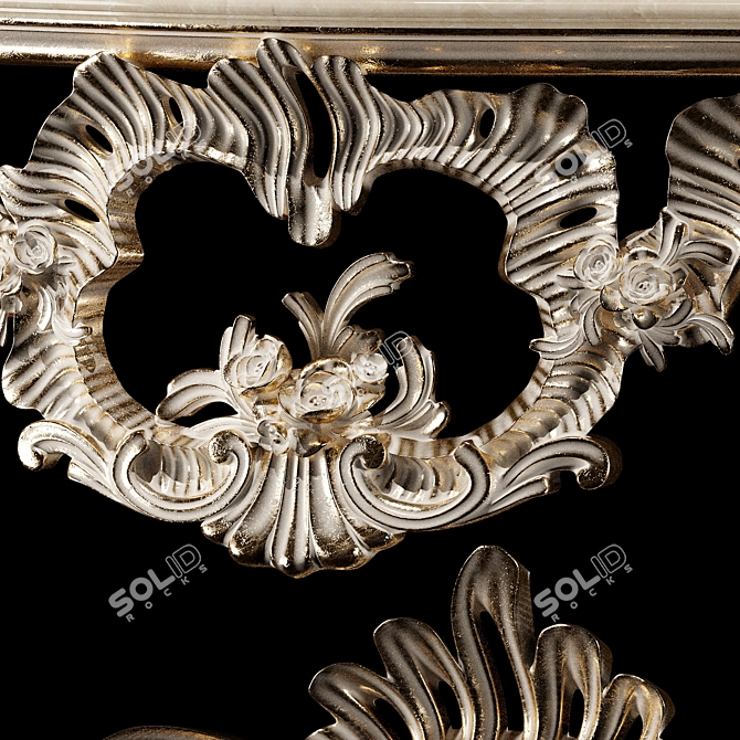 Elegance Reimagined: Rococo Console 3D model image 2