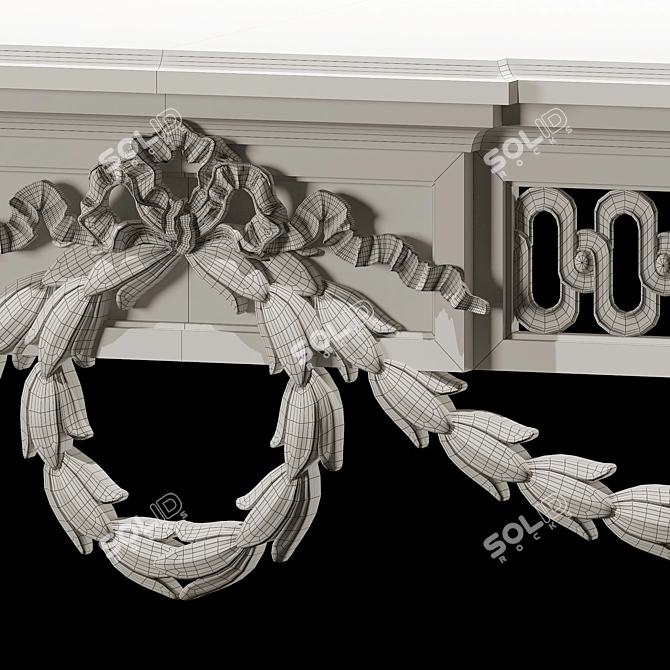 Elegance Reimagined: Rococo Console 3D model image 6