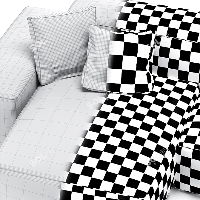 Convertible Modular Sofa: Boca Navi 3D model image 5