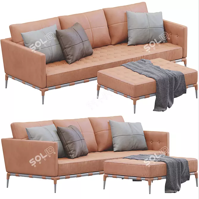 Cassina Privé: Luxurious Sofa 3D model image 1