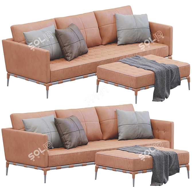 Cassina Privé: Luxurious Sofa 3D model image 5