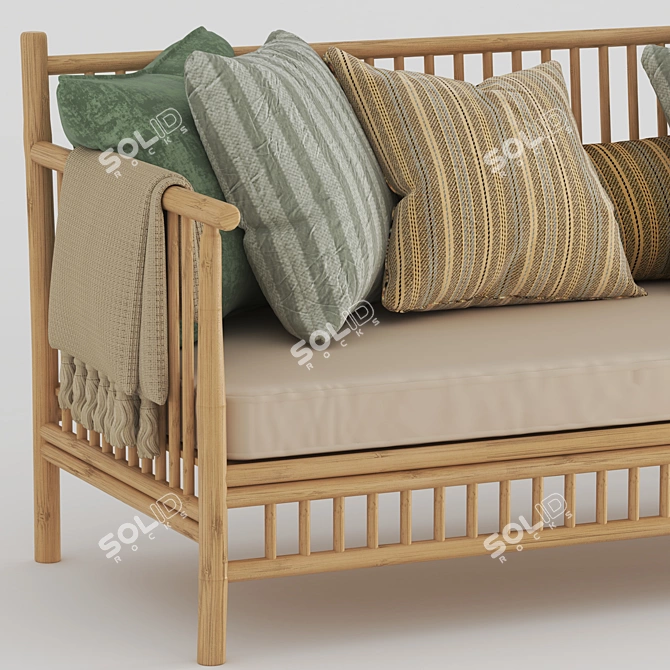 Bamboo Loungeset: Exotan 2015 3D model image 3