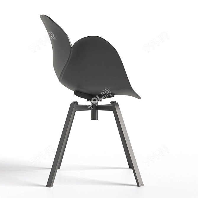Stylish Rezeda Armchair: Comfort Meets Elegance 3D model image 4