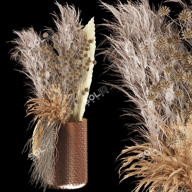 Eternal Blossom Collection: Dried Flower Bouquet 3D model image 3